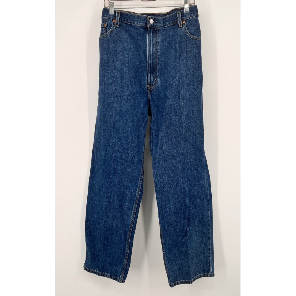 Levis 550 Relaxed Fit Jeans Mens 46x32 Medium Wash Blue Denim 01550-4886
